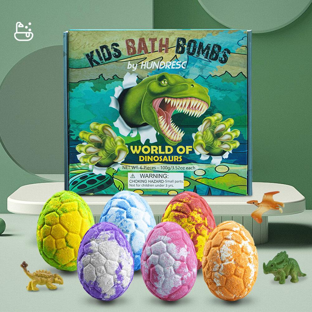 Dinosaur Figurine Set - 6PCS/SET Dinosaur Egg Adventure Bath Bomb