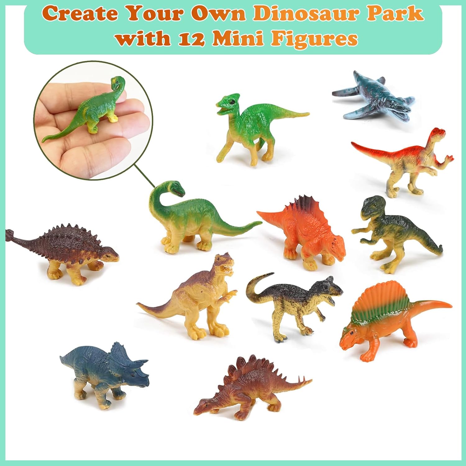 Dinosaur Animal Transport Vehi - огляд і ціна Dinosaur Figurine Set