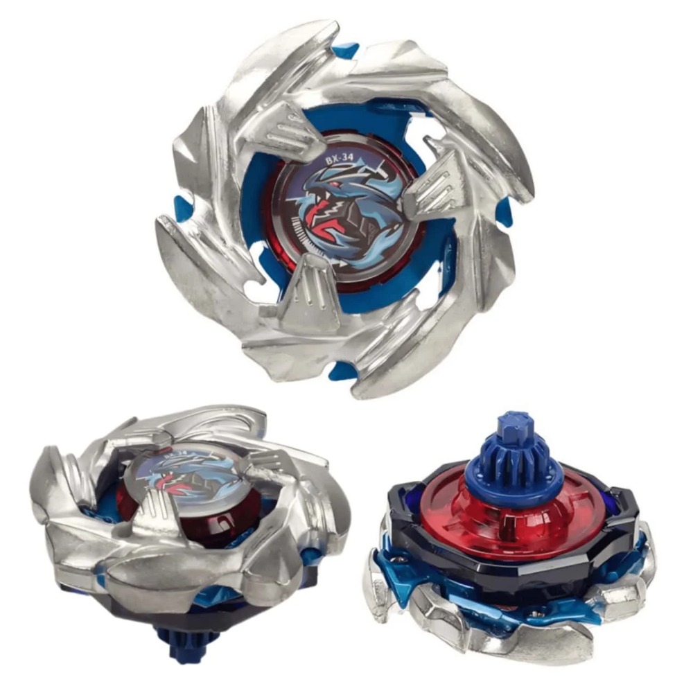 BX-34 Silver Blue Cobalt Drago - огляд і ціна Spin Top Gyro Toy