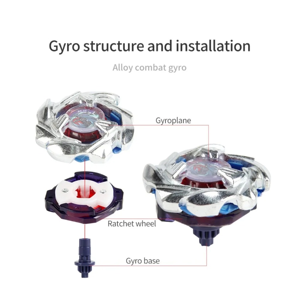 BX-34 Silver Blue Cobalt Drago - огляд і ціна Spin Top Gyro Toy