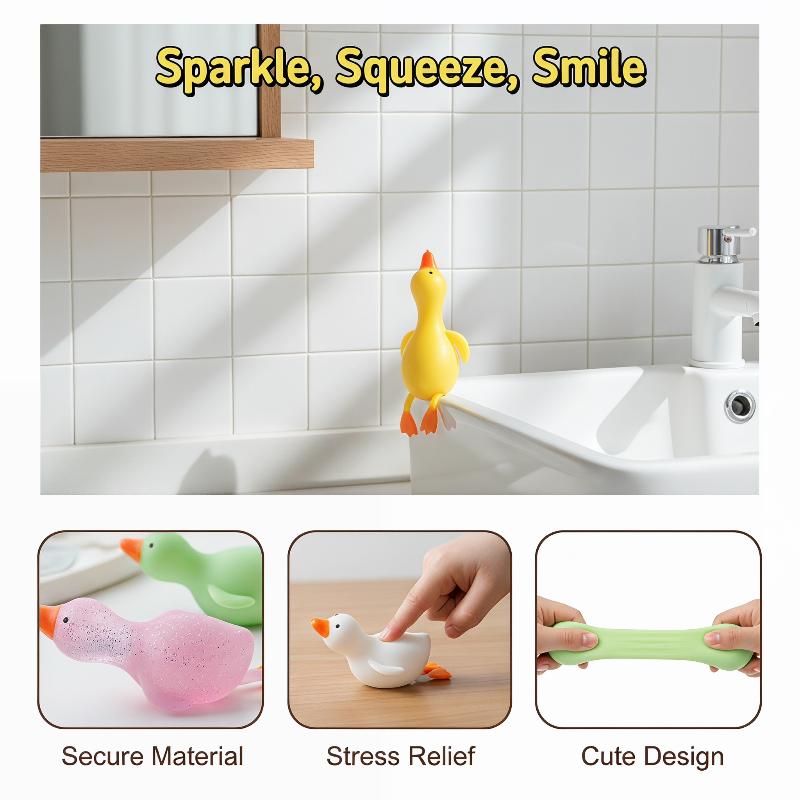 Squeezable Duck Stress Relieve - огляд і ціна Kids Toys Yellow