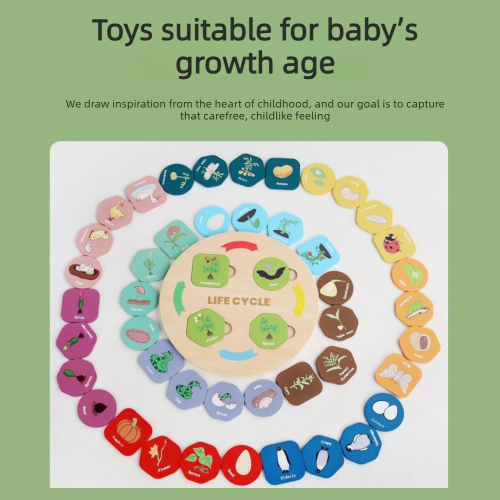 1Pc Wooden Growth Puzzle, plan - огляд і ціна Kids Toys Cycle