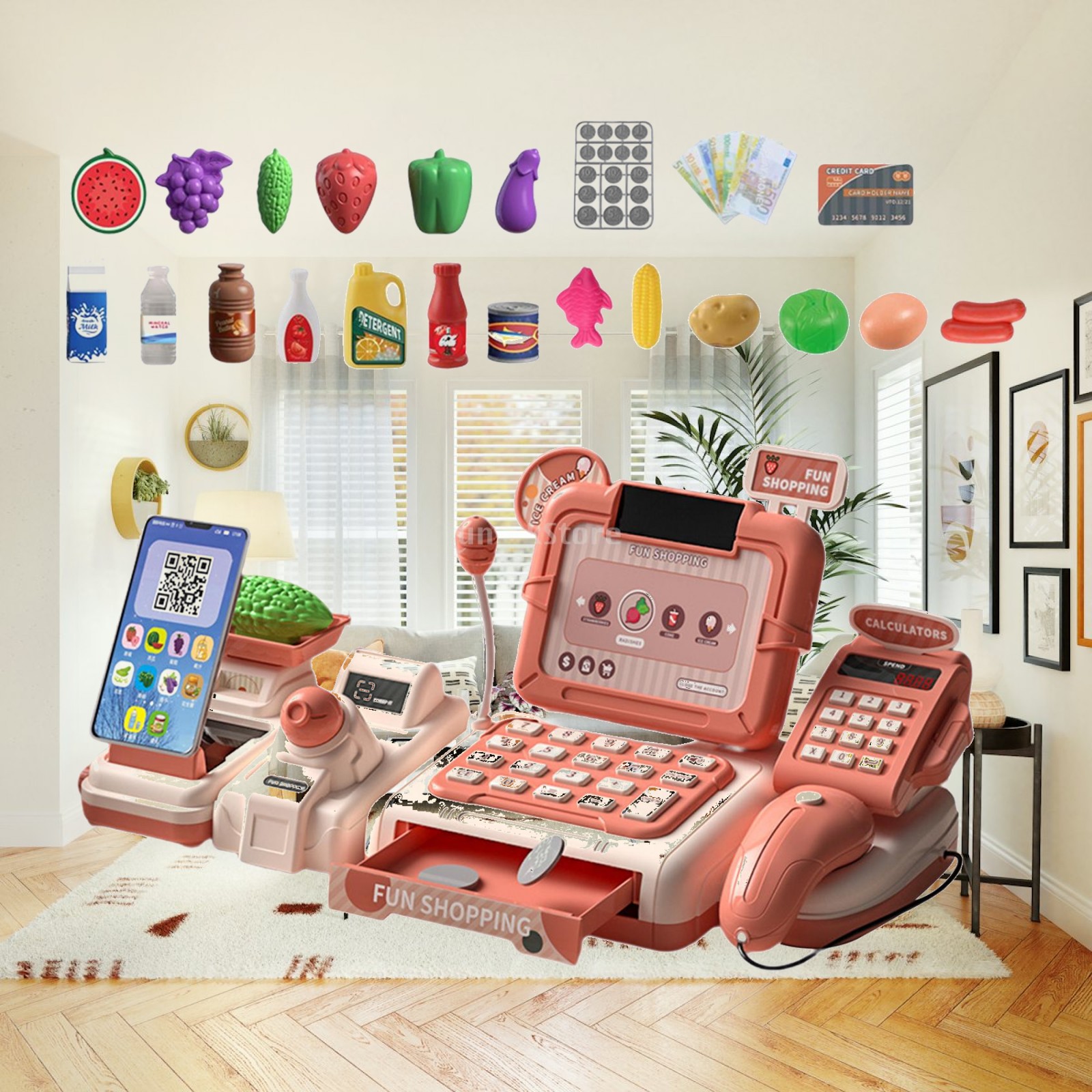 Supermarket Store Toys Cash Re - огляд і ціна Kids Toys Store