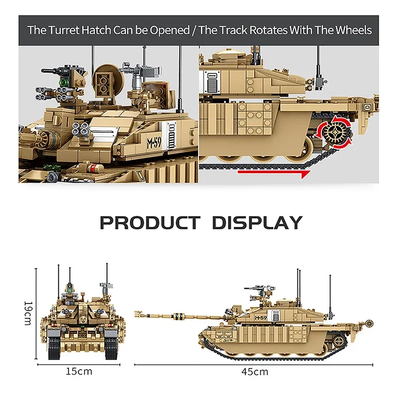 1687Pcs Military Tanks UK Chal - огляд і ціна Kids Toys Uk