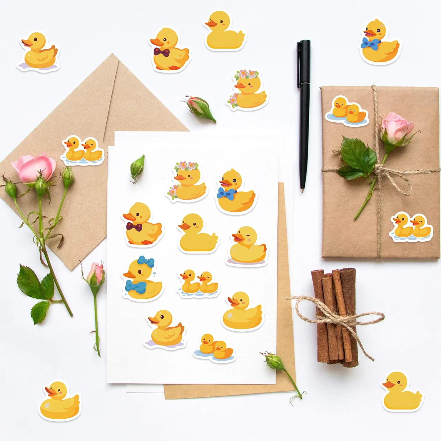 500pcs/Roll Cartoon Yellow Duc - огляд і ціна Kids Toys Yellow