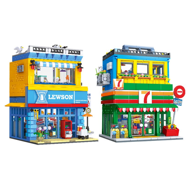 1263+PCS Street Scene Convenie - огляд і ціна Kids Toys Store