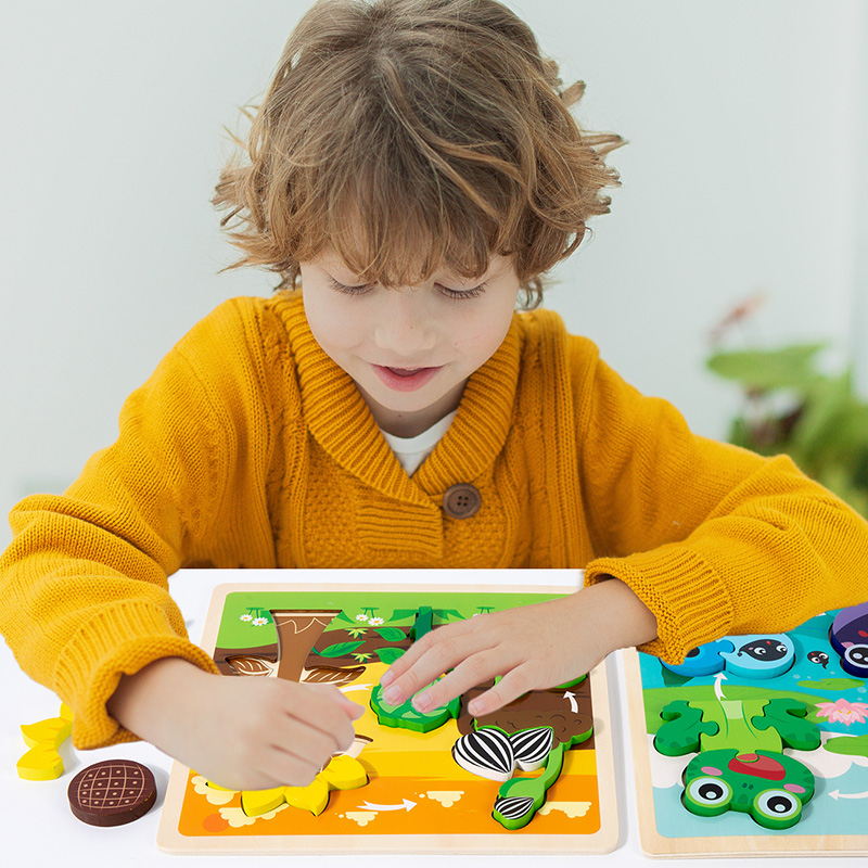 Baby Toy Wooden 3D Puzzle Toys - огляд і ціна Kids Toys Cycle