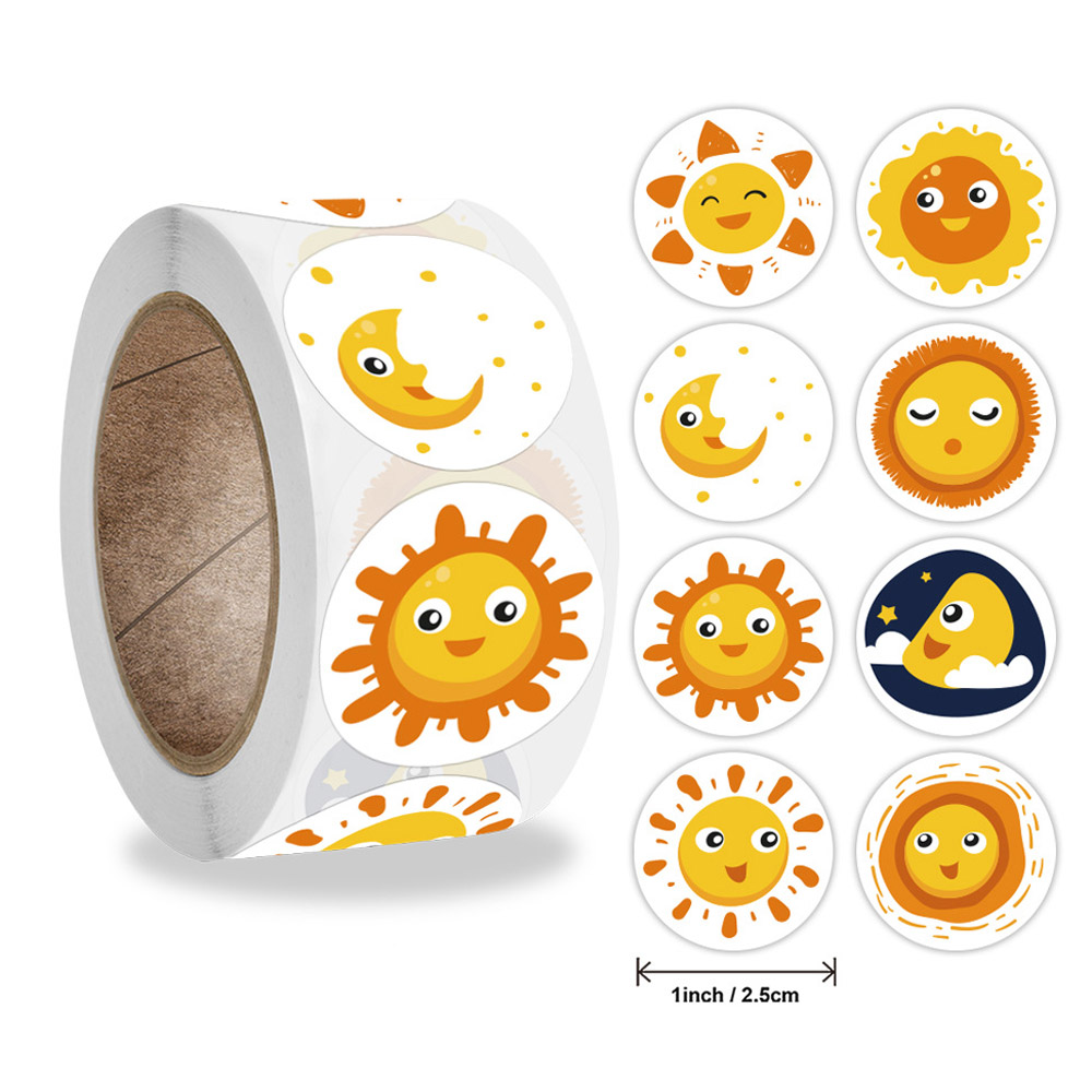50-500 Pcs Smile Face Sticker  - огляд і ціна Kids Toys Yellow