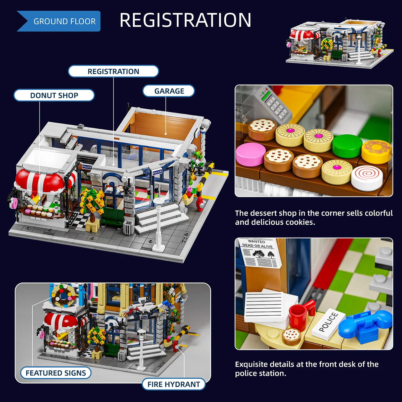 Town Police Station with 6 Fig - огляд і ціна Kids Toys Store