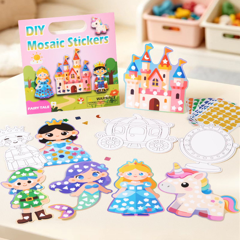 2-in-1 DIY Mosaic Sticker & Co - огляд і ціна Dinosaur Figurine Set