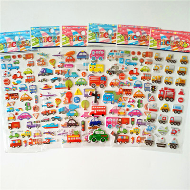 6pcs Cartoon Fireman Car Stick - огляд і ціна Kids Toys Yellow